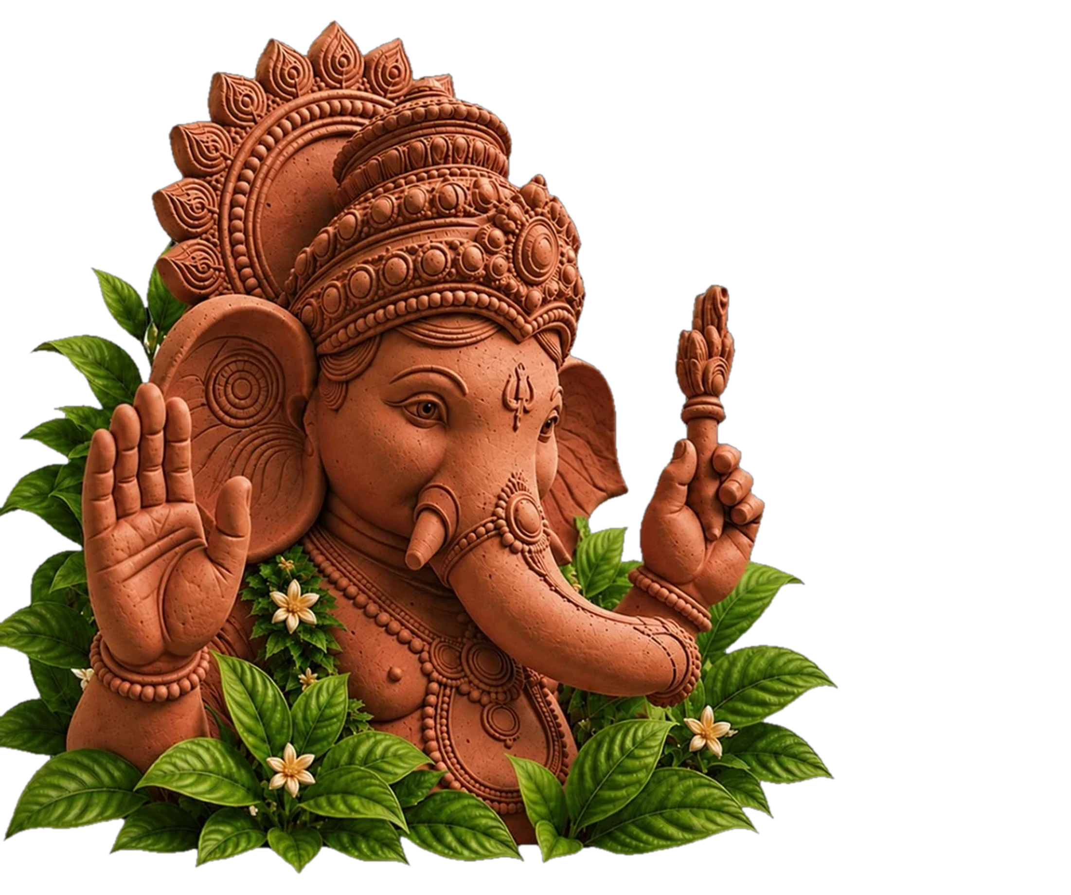 पर्यावरणपूरक मातीचा बाप्पा